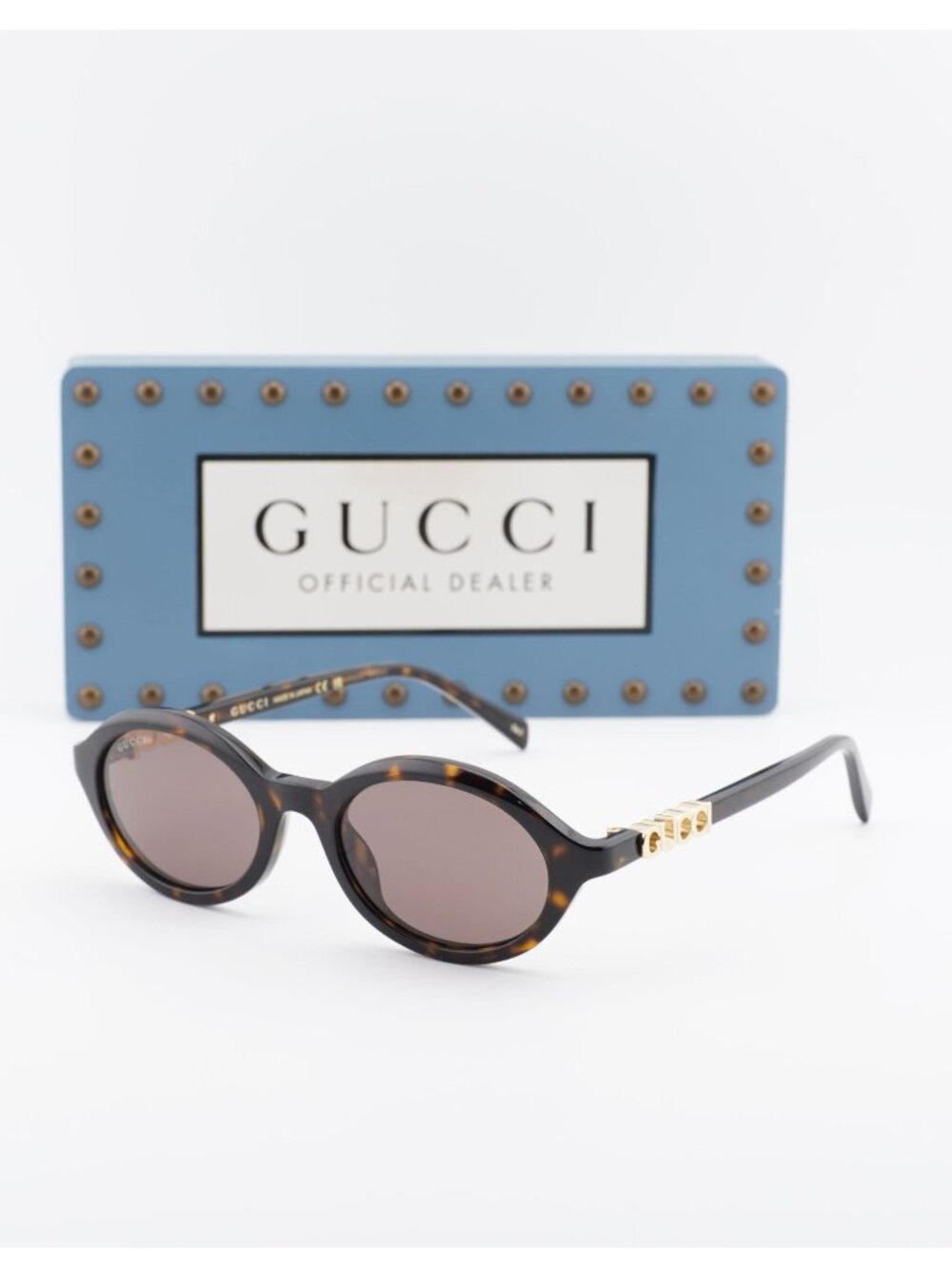 Gucci GG2153S 002 Oval Sunglasses – Havana / Brown